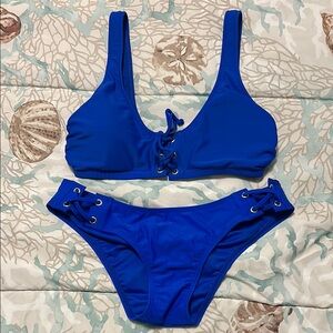 Express Cobalt Blue Bikini, Medium, NWOT